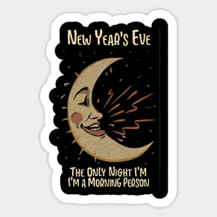 New years Eve, goodnight Sticker